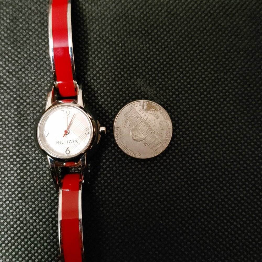 HTF Tommy Hilfiger red bracelet watch